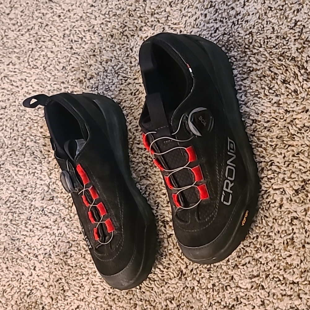 Crono CD-1 19 Flat Pedal w/o cleats Vibram black road/bmx cycling shoes